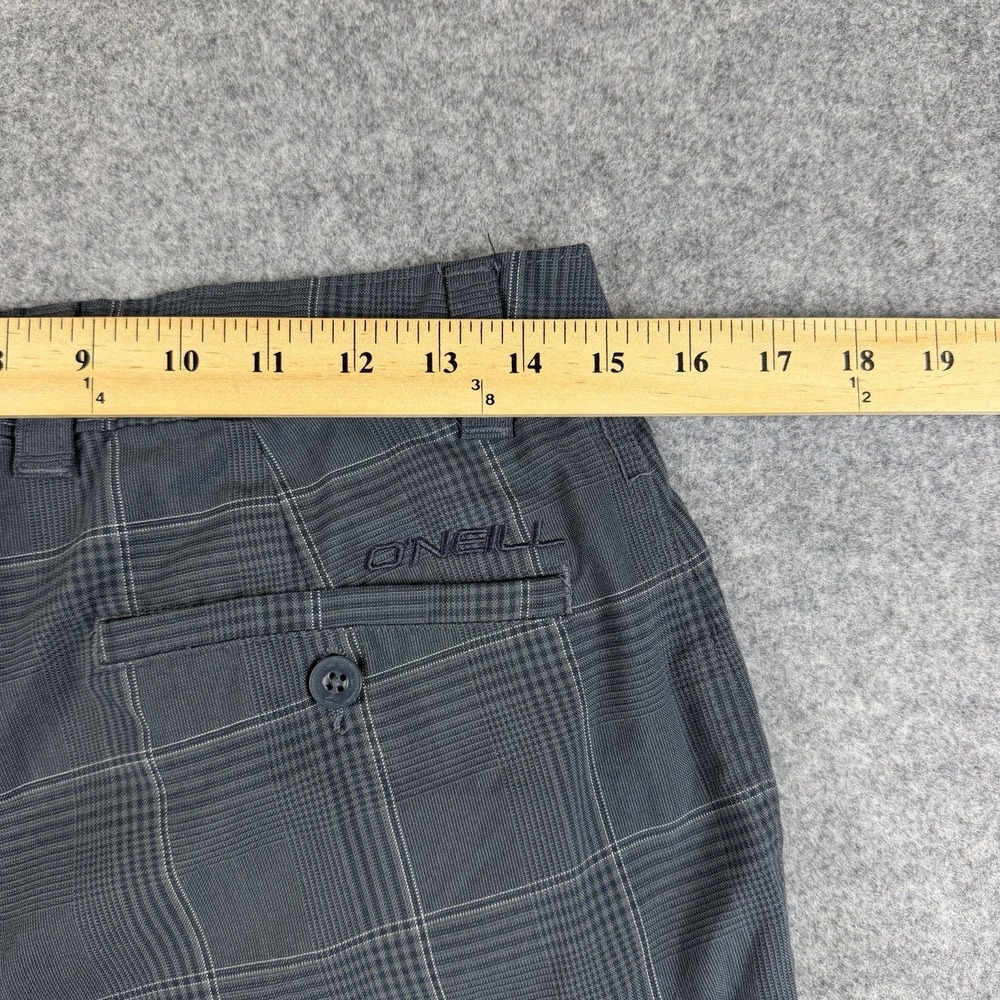 ONeill Mens Hybrid Shorts Lot 2 Size 30 Solid Brown Plaid Grey Boardshorts - Picture 6 of 8